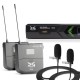 میکروفن بی سیم دو یقه ای دیجی تک DG Tech D6062