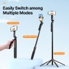 سه پایه Ulanzi MA09 Bluetooth Remote Control Selfie Stick For GoPro Or Smartphone