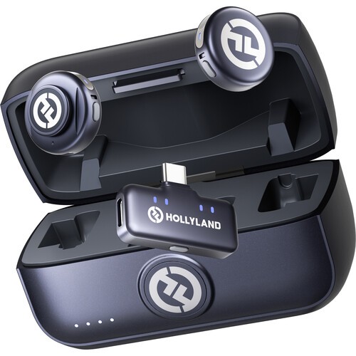 میکروفن بی سیم یقه ای هالی لند Hollyland LARK M3 Combo 2TX&1RX
