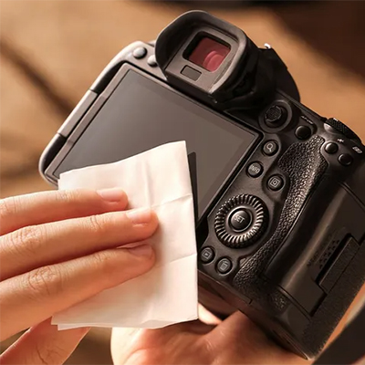 سواب‌های پنبه‌ای و دستمال‌های میکروفایبر بسته‌بندی شده کیت تمیز کننده دوربین اولانزی C072