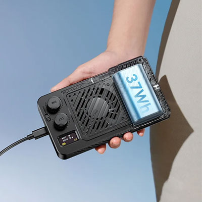 باتری، شارژ و مدیریت حرارت: عملکرد پایدار Ulanzi LM-P40Bi