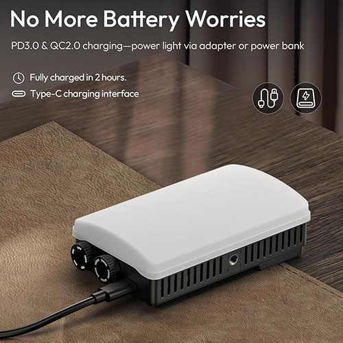 باتری و قابلیت حمل Ulanzi PL25