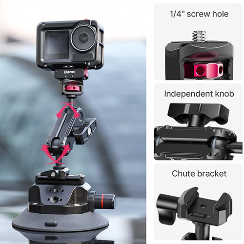 انعطافپذیری و سازگاری با ریل ناتو Ulanzi SC-02