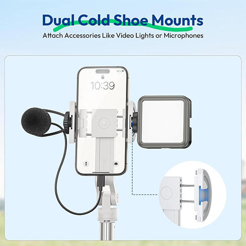 امکانات جانبی: دو پایه کلدشو (Cold Shoe) Ulanzi TT88
