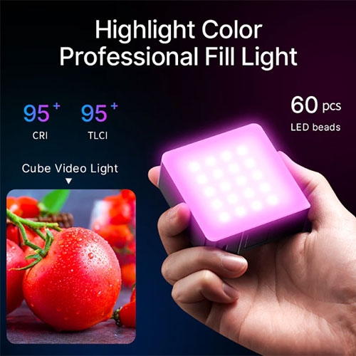 کیفیت نوردهی و دقت رنگ Ulanzi VL49 RGB